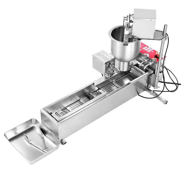 Commercial Automatic Donuts Machine, Single Row Donuts Making Equipment, 90-Pieces /hour Doughnut Maker, Stainless Steel