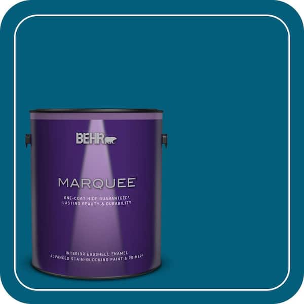 BEHR MARQUEE 1 gal. #MQ5-62 Blue Edge One-Coat Hide Eggshell Enamel Interior Paint & Primer