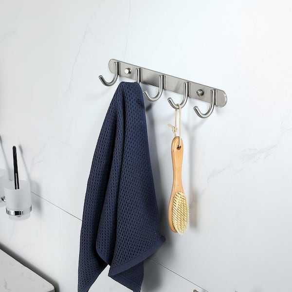 ruiling Wall Mounted J-Hook Coat Hook Rack Heavy Duty Robe/Towel