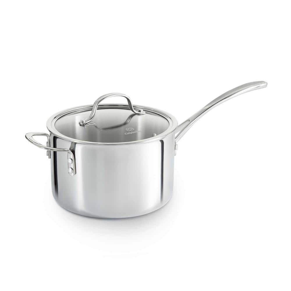 Calphalon Tri-Ply Stainless Steel 1-1/2-Quart Sauce Pan with Cover 