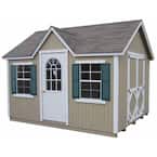 Classic Cottage 8 ft. x 12 ft. Wood Storage Building DIY Kit with Floor