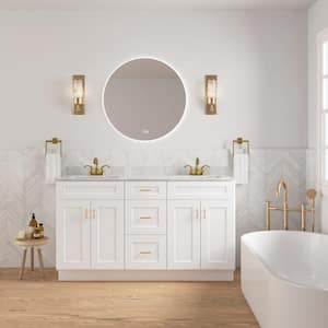 Easy-DIY Combo Bases - 1-Drawer Stack 60 in. W x 21 in. D x 34.5 in. H Bath Vanity Cabinet without Top in Shaker White