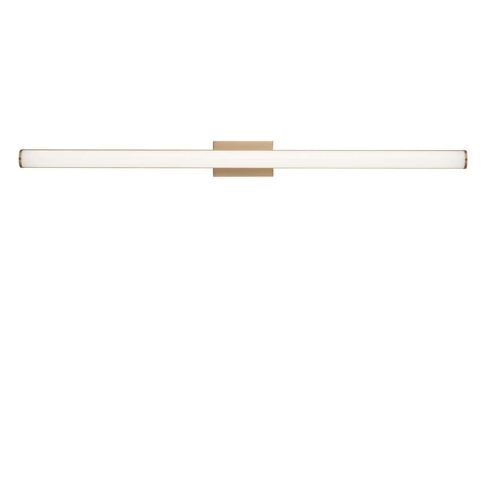 Cavitt 36 in. W x 3 in. H Satin Brass Modern LED Indoor Dimmable Bathroom Vanity Light Bar with Acrylic Diffuser price history on PriceWatchPro
