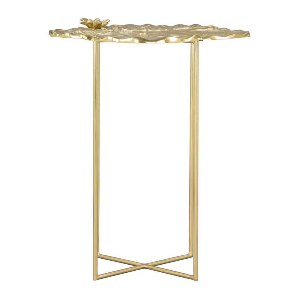 17 in. Gold Specialty Aluminum End Table price history on PriceWatchPro