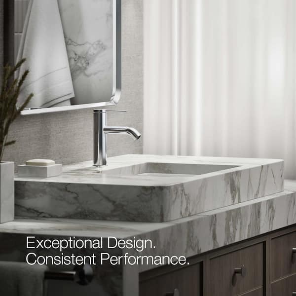 KOHLER Components Single Hole Single-Handle Bathroom Sink Bathroom Faucet in Polished Chrome