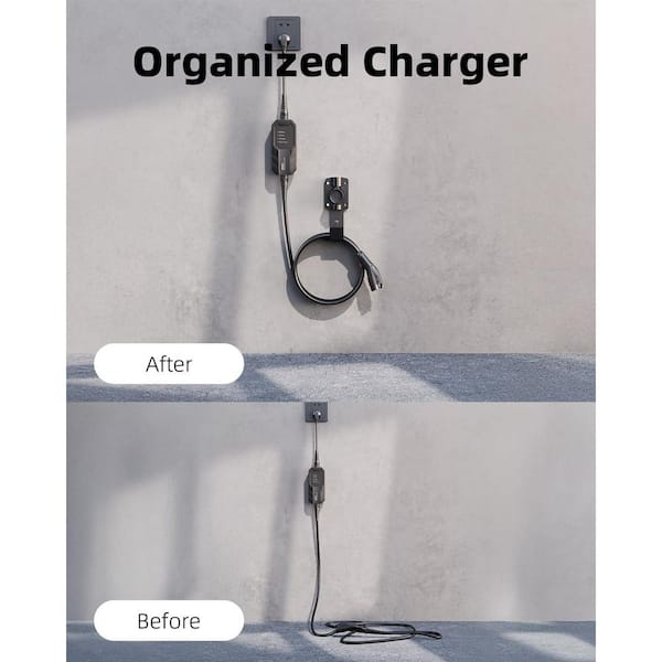 Ahfiwaso Electric Vehicle J1772 Charger Holder 180° Rotating