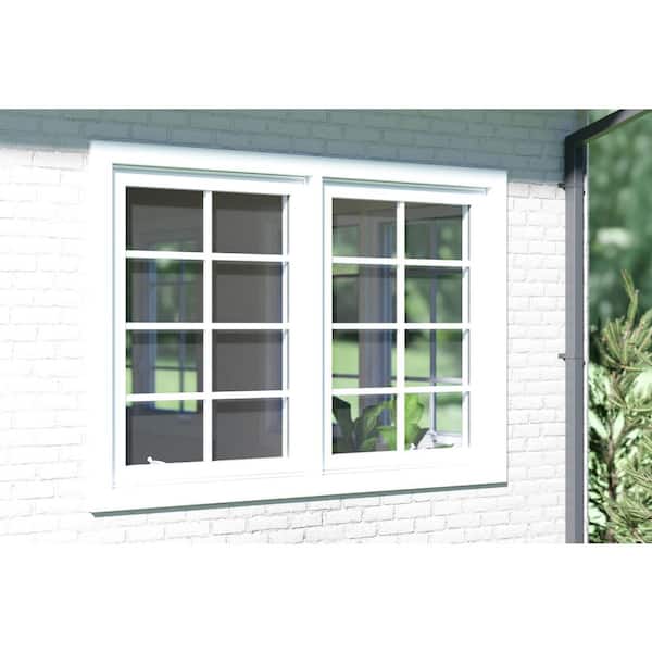 TAFCO WINDOWS 72 in. x 48 in. White Double-Pane Insulated Glass