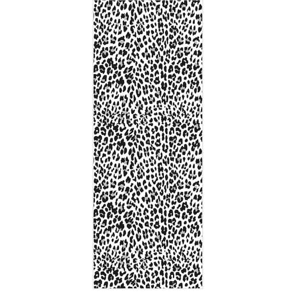 Runner Rug By The Foot 2 ft. x 50 ft.-Soft Area Runner for Hallways, Entryway and Stairs, Snow Leopard