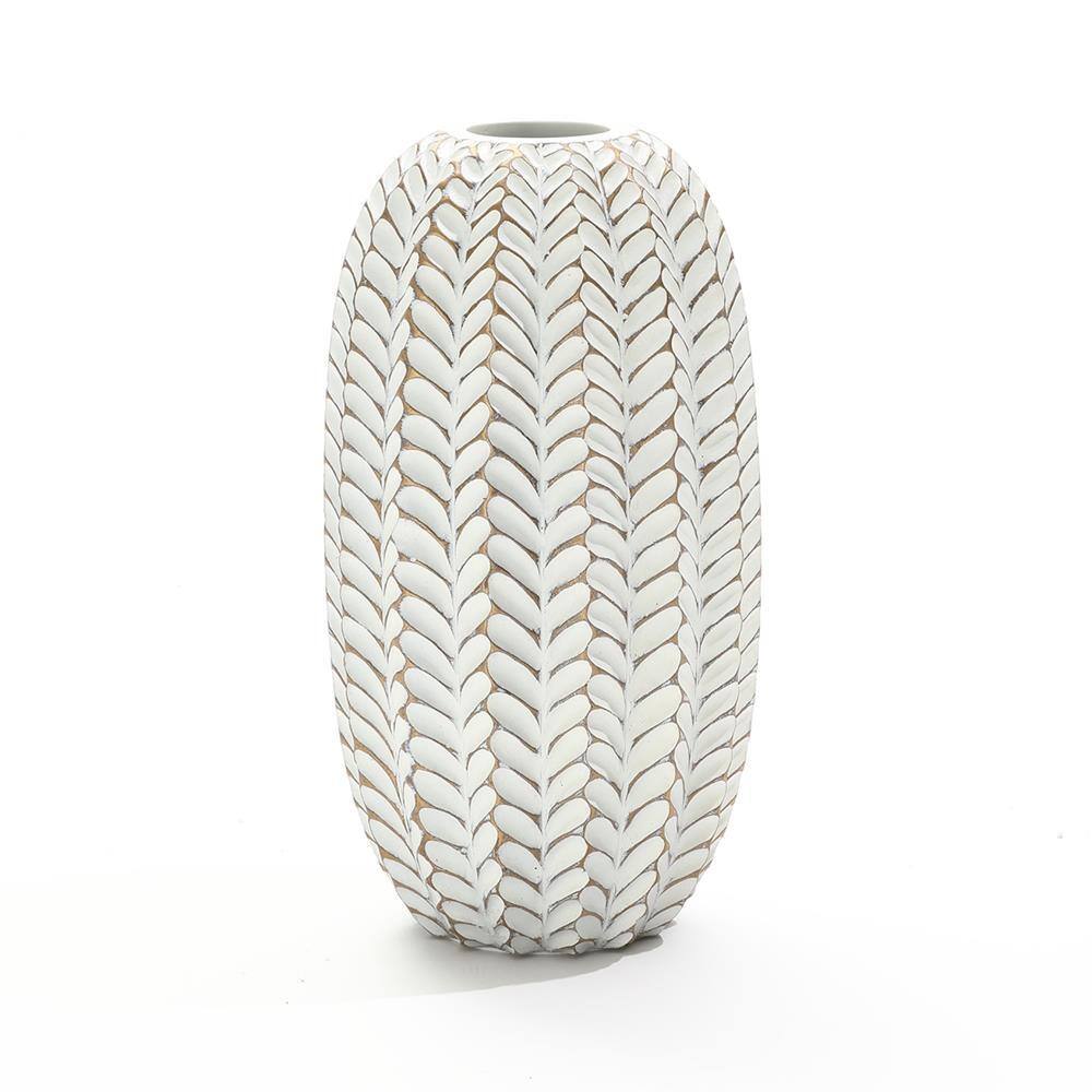 13.5 in. H Modern Geometric Pattern Polyresin Cylinder Vase price history on PriceWatchPro