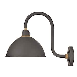 Foundry Small 1-Light Museum Bronze Outdoor Wall Sconce