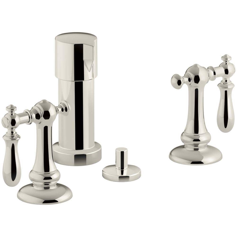 Robinet De Bidet KOHLER Artifacts K-72765-4-BN - Finition Nickel Brossé Vibrant, Modèle Widespread, Neuf Avec éventuels Petits Défauts