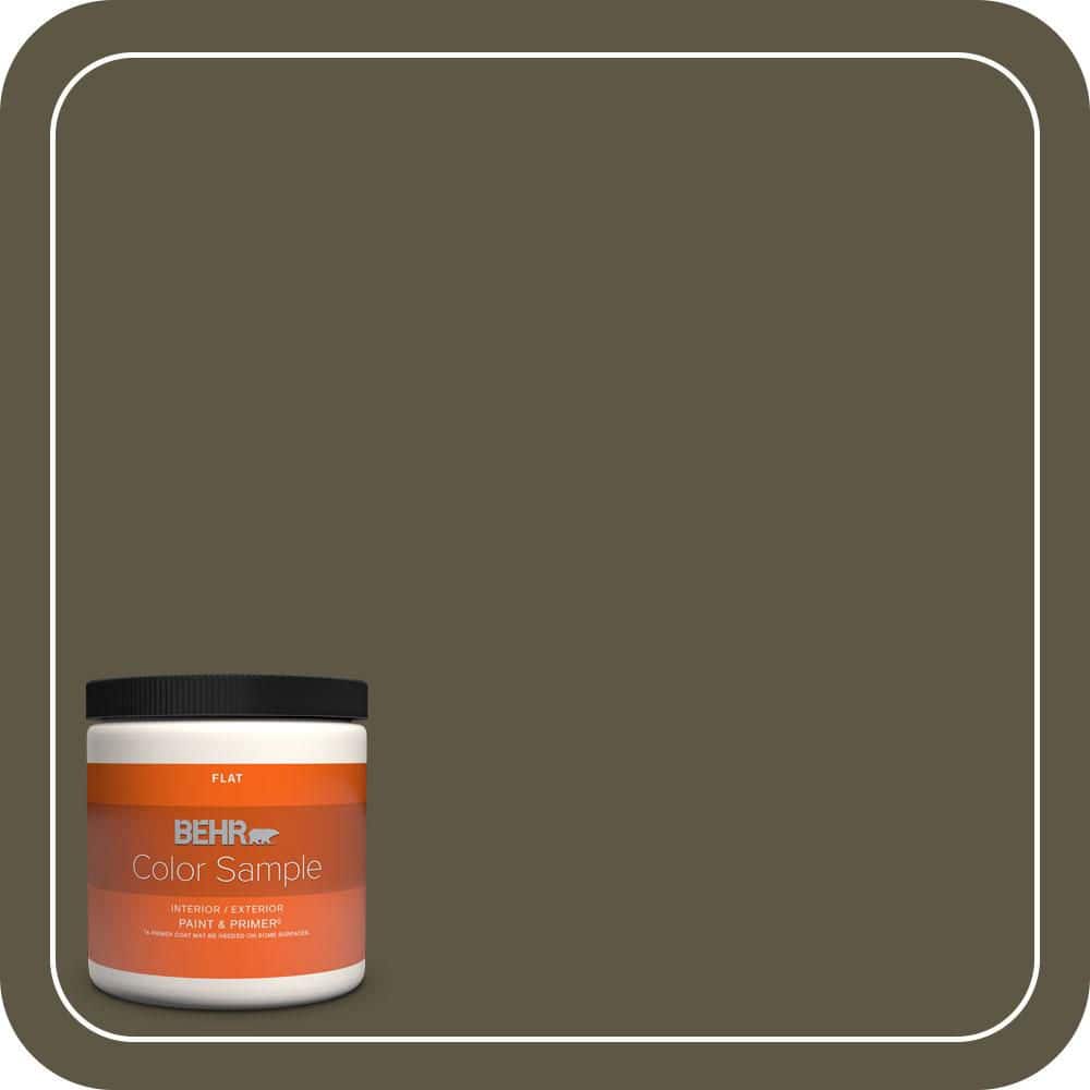 8 oz. #760D-7 Moosewood Flat Interior/Exterior Paint & Primer Color Sample price history on PriceWatchPro