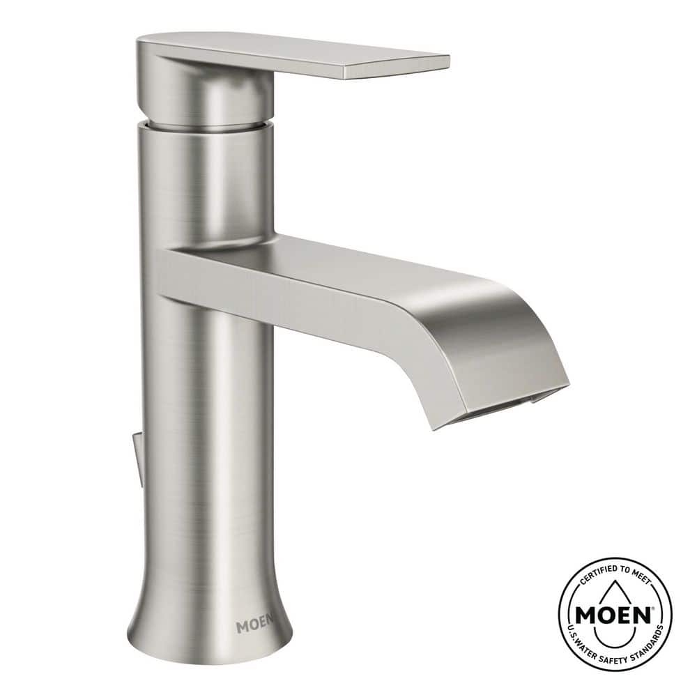 Moen MWS84760 Genta 1.2 GPM Single Hole Bathroom Faucet With Pop-Up Drain Assembly