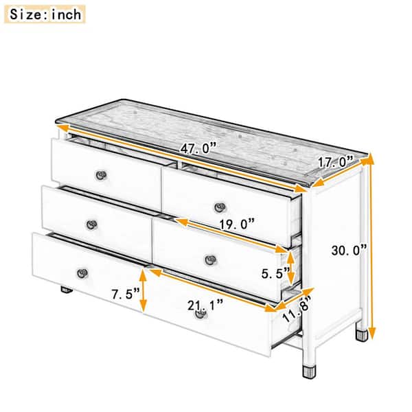 knee length dresses for ladies Solutions 2-Over-3 5-Drawer Dresser – Kids Bedroom Gallery main image 1