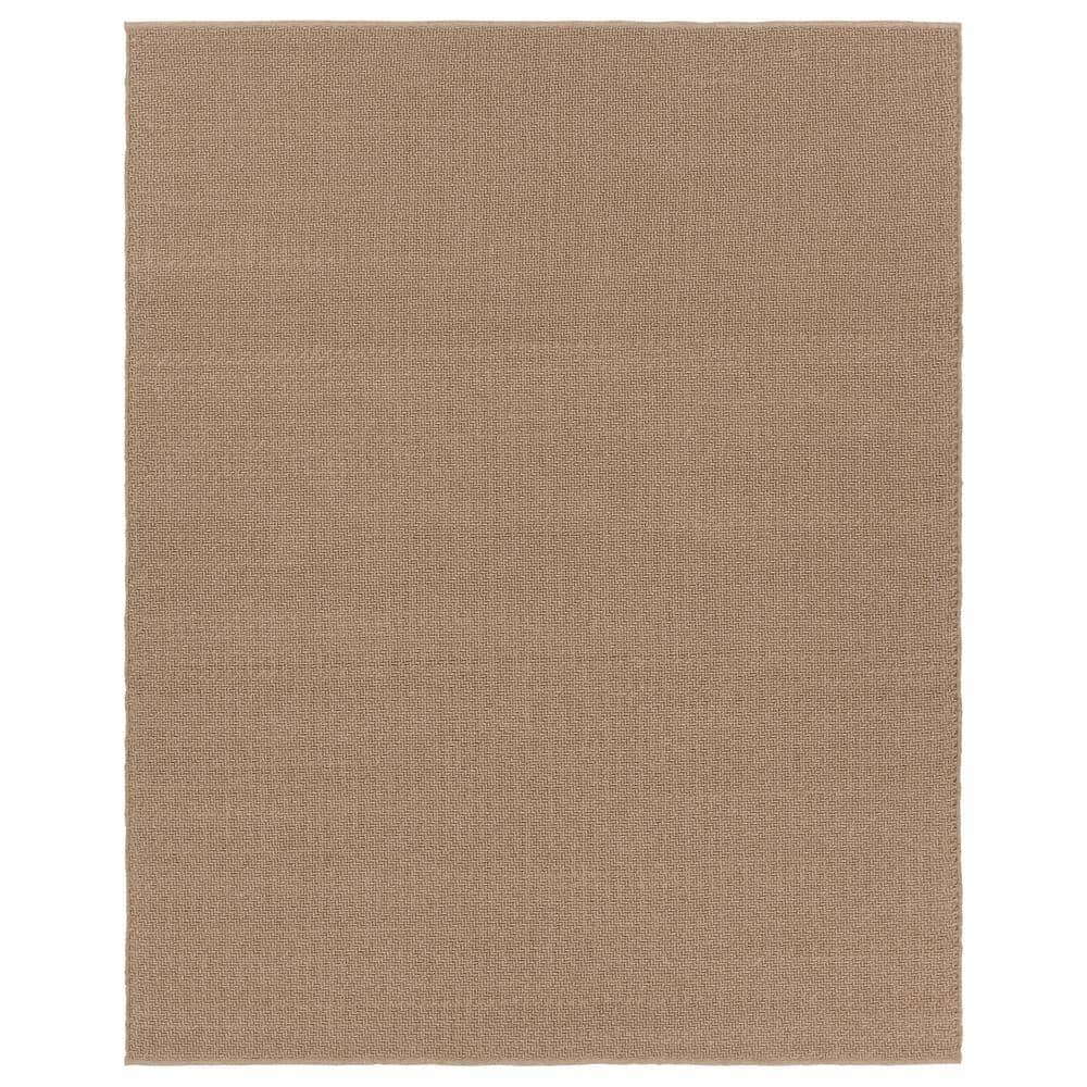 Jaipur Living Rayan 8 ft. x 10 ft. Brown Solid Handmade Indoor/Outdoor