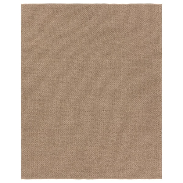 Jaipur Living Rayan 9 ft. x 12 ft. Brown Solid Handmade Indoor/Outdoor Area Rug