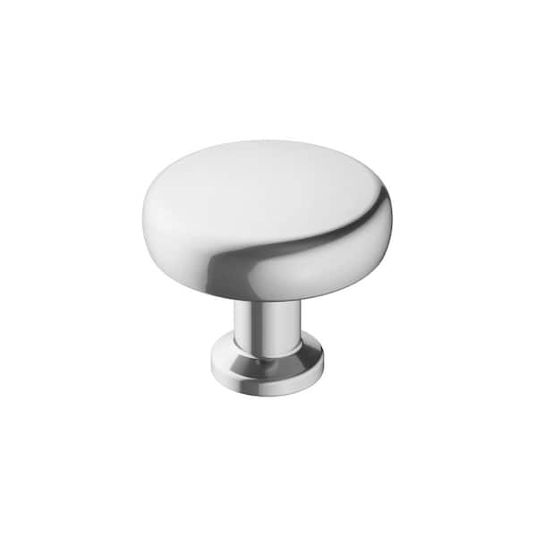 Amerock Factor 1-1/4 in. (32mm) Modern Polished Chrome Round Cabinet Knob