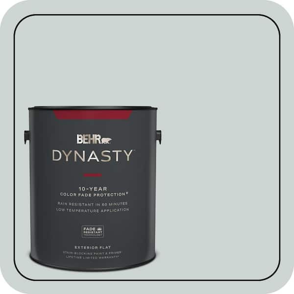 BEHR DYNASTY 1 gal. #ECC-34-1 Pacific Mist Flat Exterior Stain-Blocking Paint & Primer
