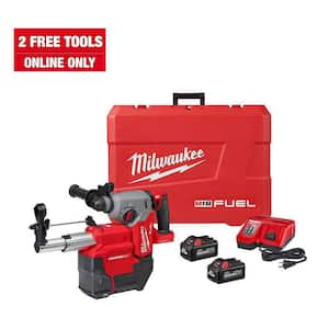 M18 FUEL ONE-KEY 18V Lithium-Ion Brushless Cordless 1 in. SDS-Plus Rotary Hammer W/Dust Extractor Kit