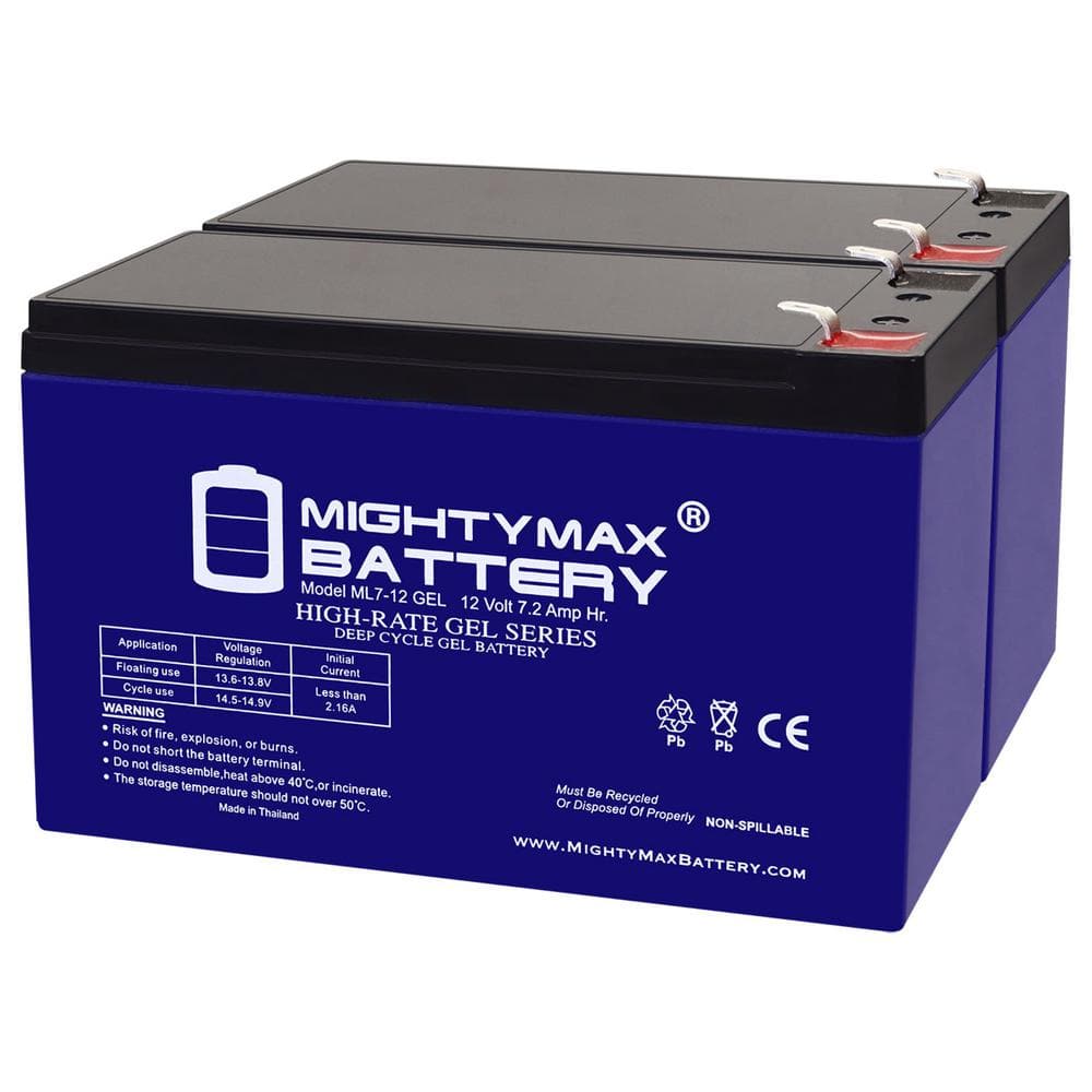 12-Volt 7AH GEL F1 Replacement Battery Compatible with APC Back-UPS 550 BE550G - 2 Pack price history on PriceWatchPro