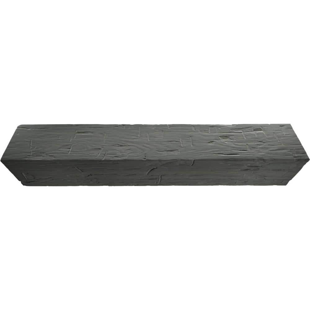 Hand Hewn Timberthane Faux Wood L-Beam in Slate Finish