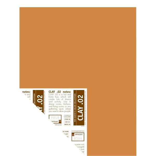 YOLO Colorhouse 12 in. x 16 in. Clay .02 Pre-Painted Big Chip Sample