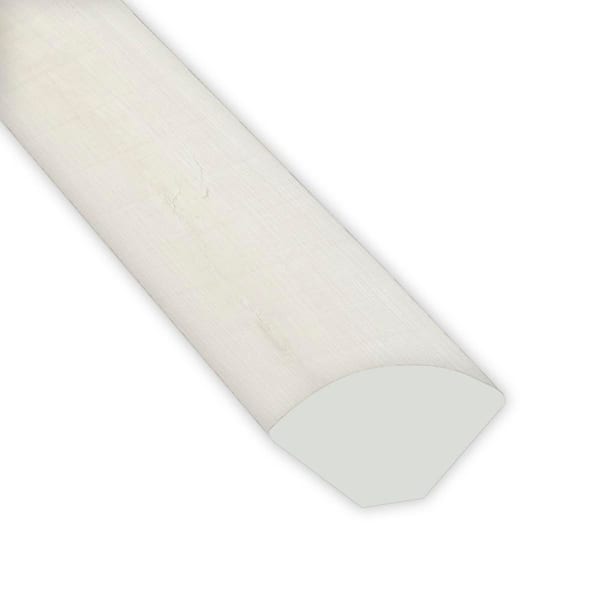 MSI Whitmore White 3/4 in. T x 0.64 in. W x 94 in. L Luxury Vinyl Quarter Round Molding