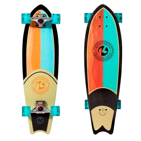 Kryptonics Shore Line 32 in. Mini Swallowtail Cruiser Skateboard