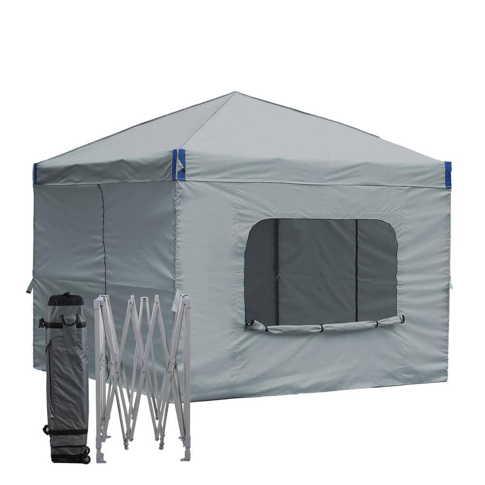 Aoodor 10 ft. x 10 ft. Pop Up Canopy Tent with Removable