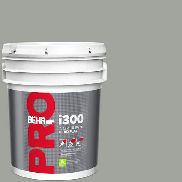 BEHR PRO 5 gal. #710F-4 Sage Gray Dead Flat Interior Paint
