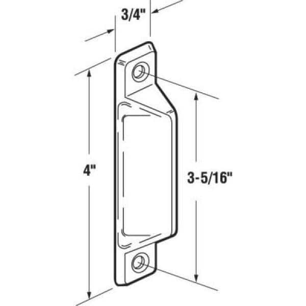 Deluxe Sash Lift, 3-5/16 in., Diecast Construction, White