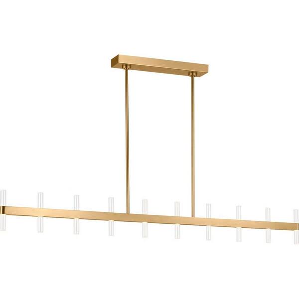 Generation Lighting Silas 56 in. W x 6.2 in. H Burnished Brass LED
