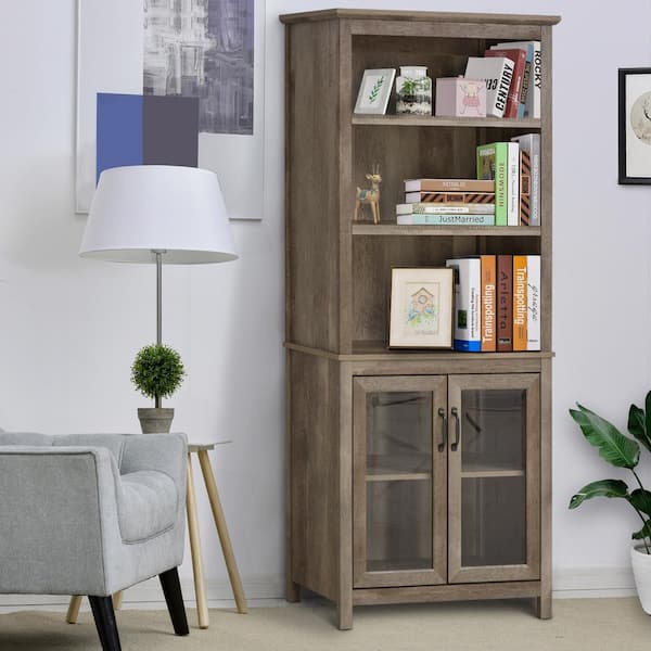 Shelf Storage Cabinet Standard Bookcase, Better Homes Gardens Glendale 3 Shelf Bookcase Rustic Gray Finish