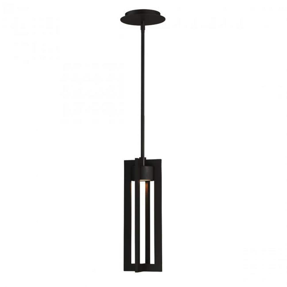 WAC Lighting Chamber 16  LED Traditional Aluminum Outdoor Pendant in Black