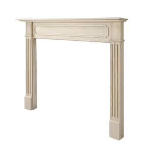 50 in. x 42 in. Interior Opening Unfinished Paint and Stain Grade Full Surround Fireplace Mantel
