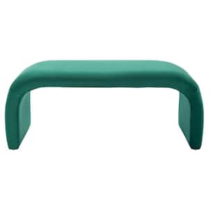 Tenko Emerald Entryway Bench With Cushion 44.69 in.