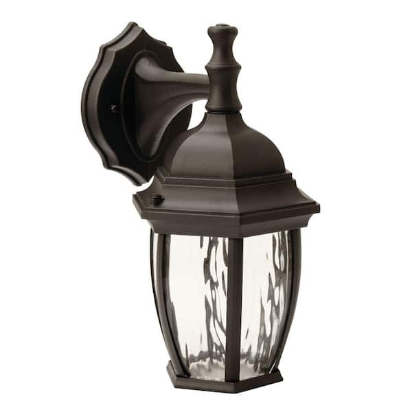 AFX Clark Medium 1-Light Black Integrated LED Outdoor Wall Sconce