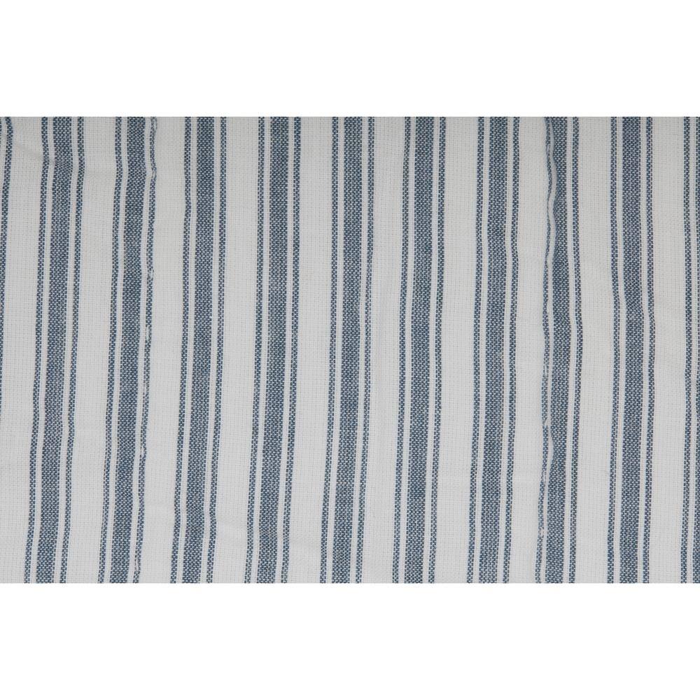 Sawyer Mill Blue Ticking Stripe Cotton California King Quilt Coverlet