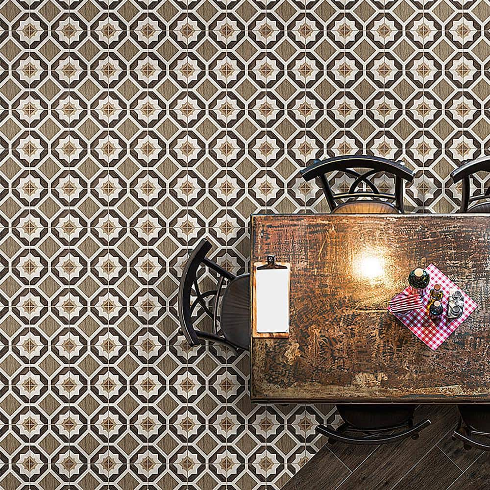 Ventura Starwood 8" x 8" Multicolor Matte Porcelain Tile