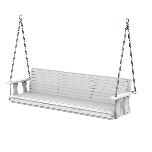 Kingdely 5 ft. Wood Outdoor Patio Swing Bench Chair Hanging Bench with