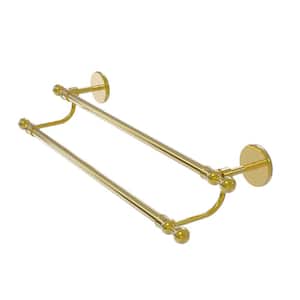 Skyline Collection 30 in. Double Towel Bar in Polished Brass
