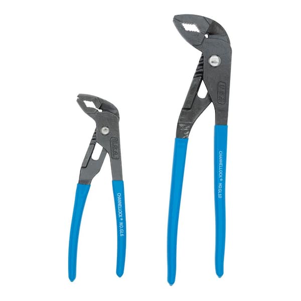 GRIPLOCK 9-1/2 in., 6-1/2 in. Tongue and Groove Plier Set (2-Piece)