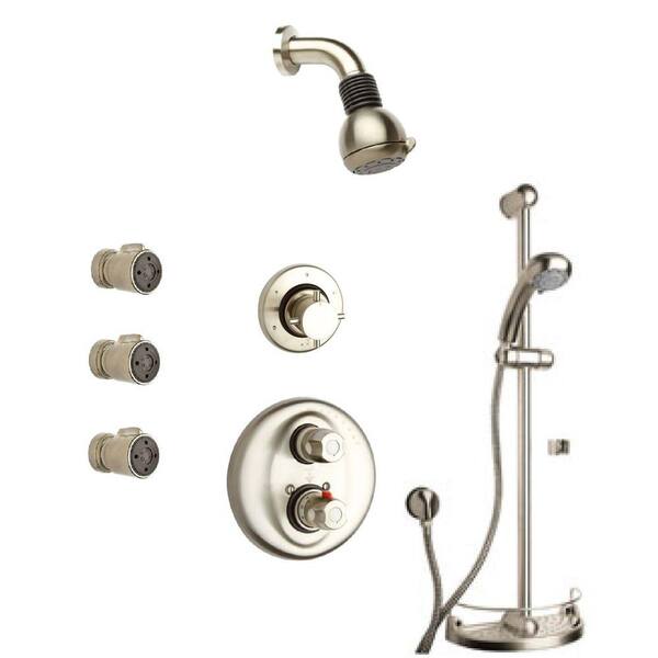 LaToscana Water Harmony Shower System 7 in Brushed Nickel