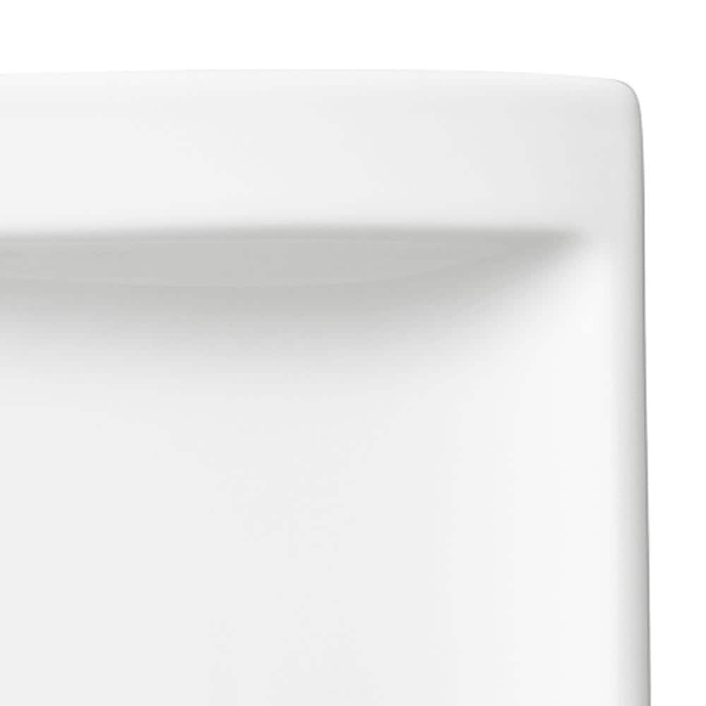 White Porcelain Microwave-Safe Appetizer Plate