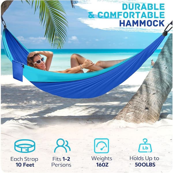 SenQWFa 8.8 ft. Portable Single or Double Travel Swing Nylon
