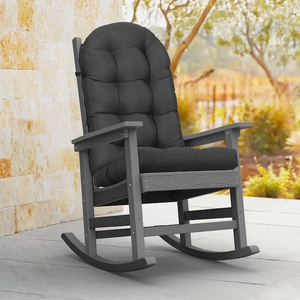 Mximu 49 in. x 20 in. x 5 in. Gray Outdoor Patio Adirondack High