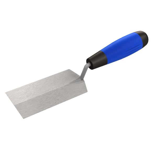 Bon Tool 5 in. x 1-1/2 in. Pro Carbon Steel Margin Trowel - Comfort Grip Handle