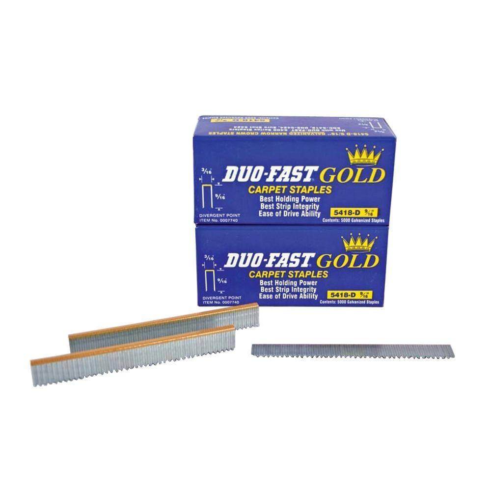 UPC 723513077405 product image for Duo-Fast 5418-D 3/16 in. Gold Crown Carpet Staples (5,000-Pack) | upcitemdb.com