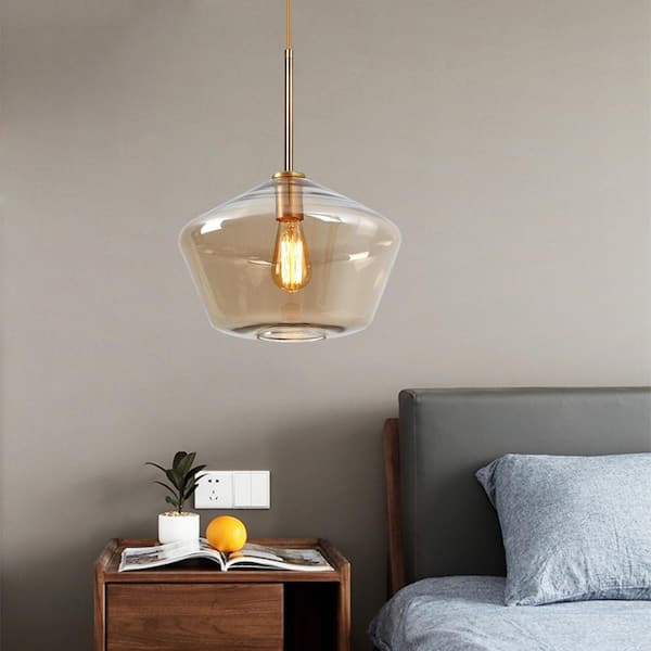 Prima Lighting 763-L0-V641-A-SV-SC Lamberg I Series LED Pendant with Clear/Frost Glass Shade and Amber Wraps