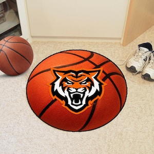 Idaho State Bengals Orange 2 ft. Round Basketball Accent Rug